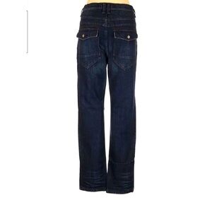 New Free People High Waisted raw hem Straight Leg Jeans